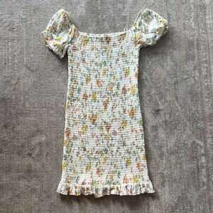 Lost + Wander Floral Puff Sleeve Mini Dress